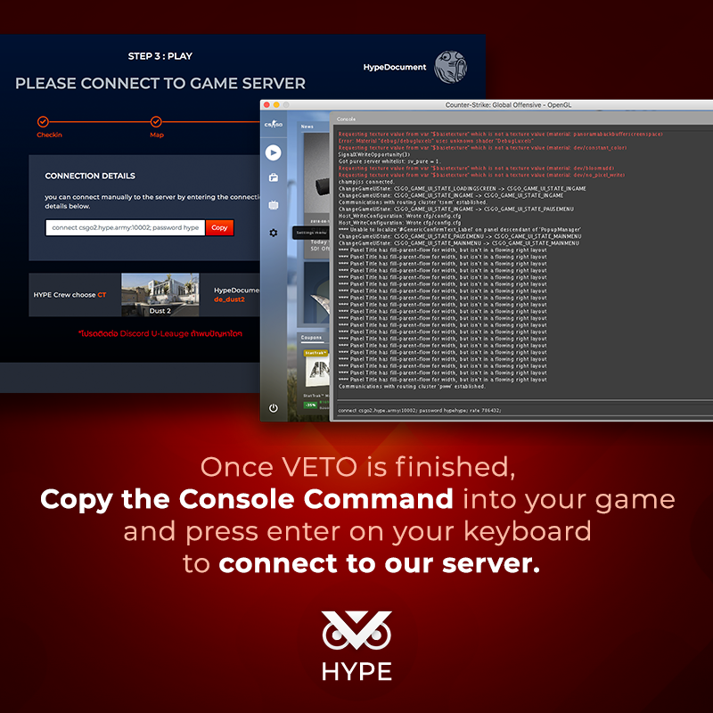 Players will check-in