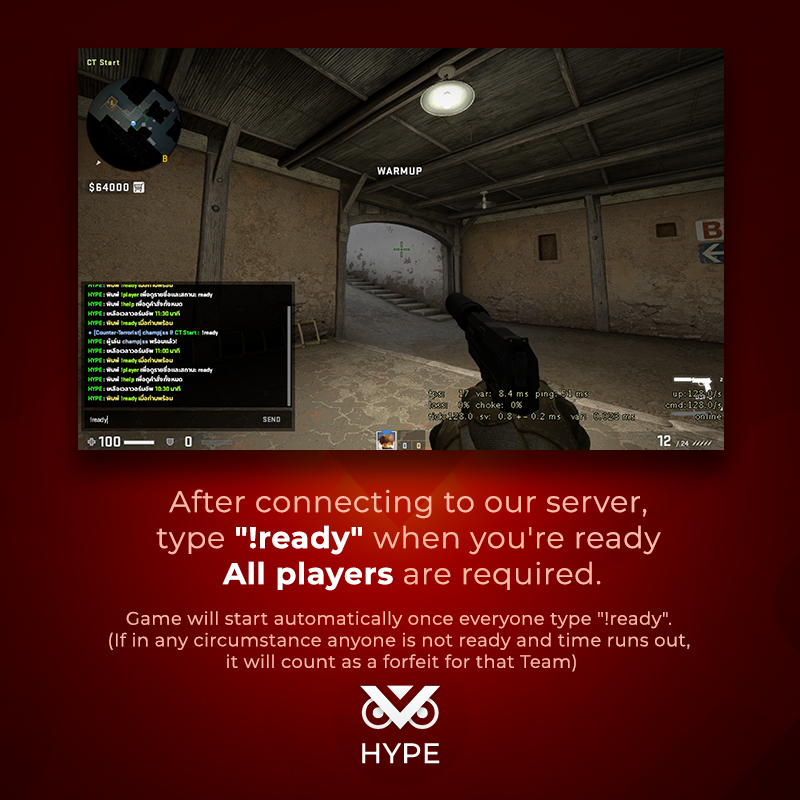 Players will check-in